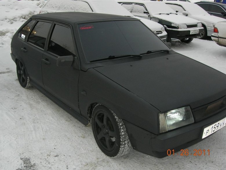 Лада ваз 2109 черная тонированная