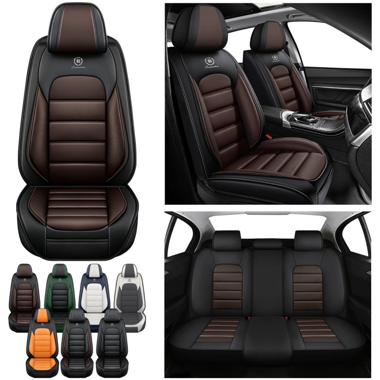Универсальные кожаные чехлы на сиденья автомобиля