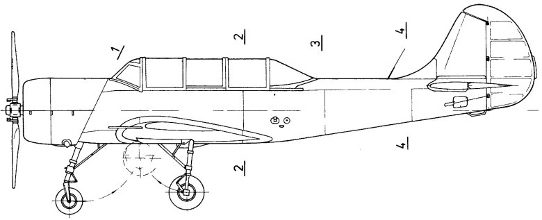 Шасси самолета як-52
