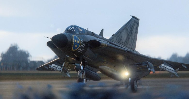 Сааб-37 вигген истребитель