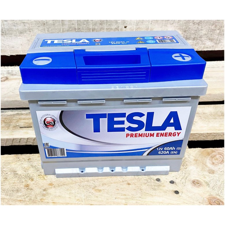 Акб tesla premium energy 12v 60ah 620a