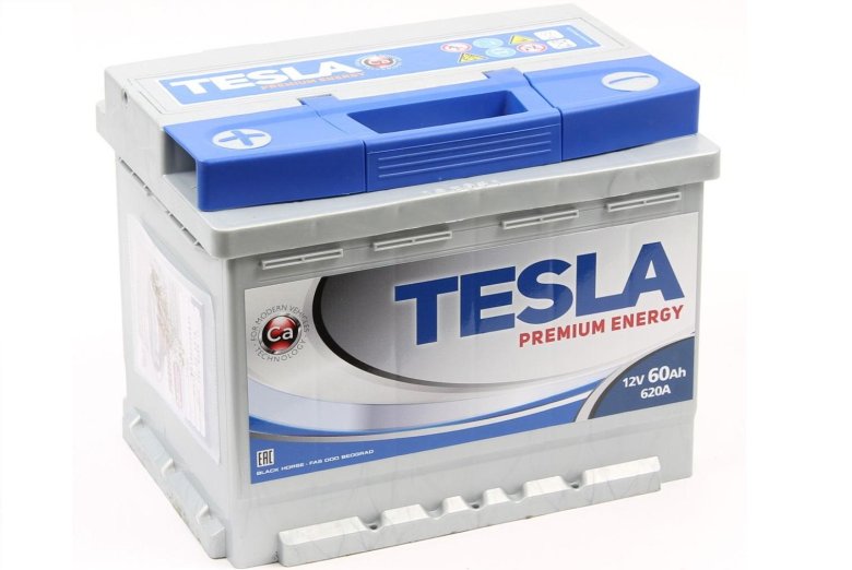Акб tesla premium energy 6ст-75 обр.