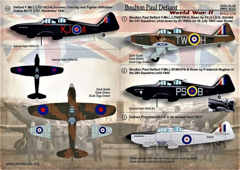 Самолёт boulton paul defiant