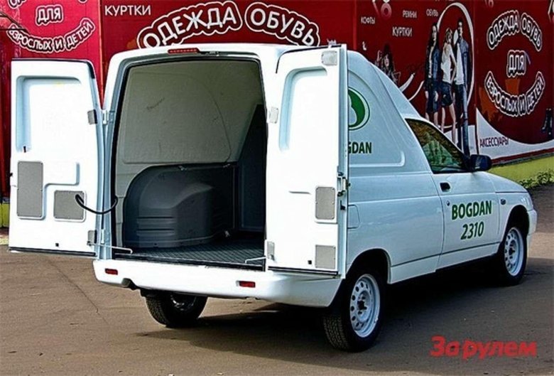 Богдан 2310 размеры грузового отсека