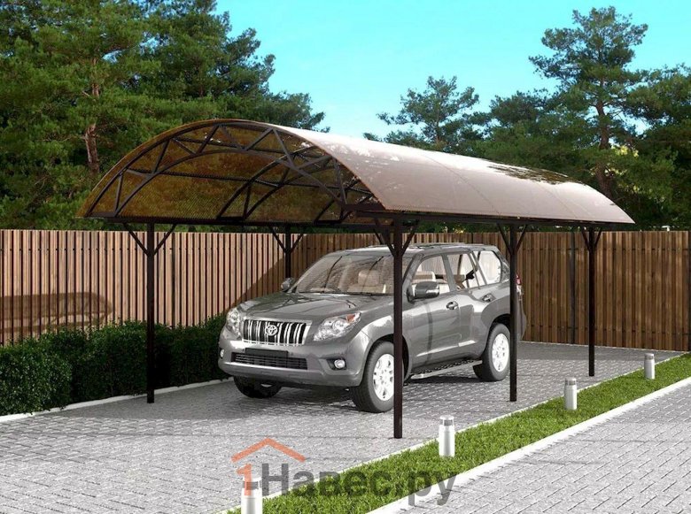 Навес для автомобиля дачи