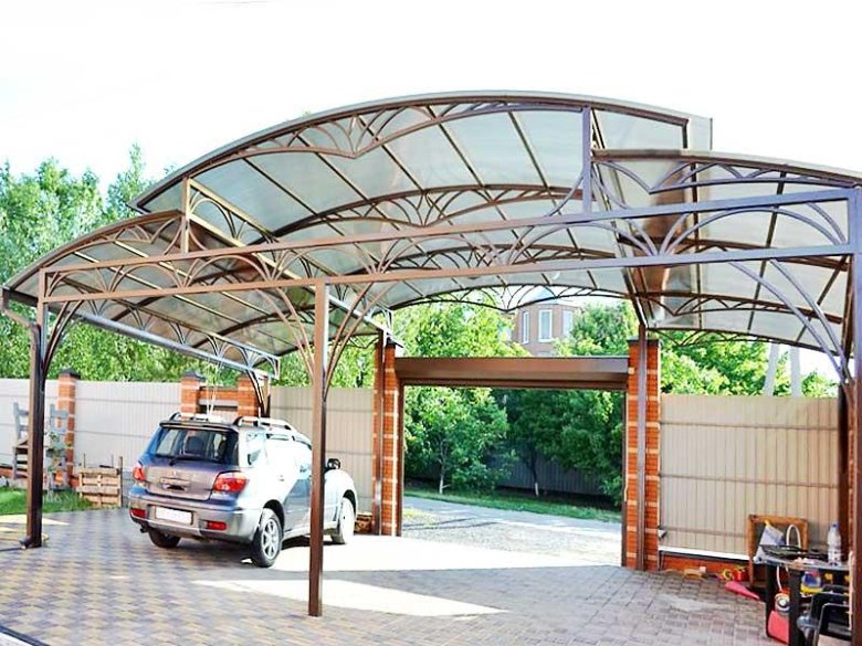 Навес из поликарбоната