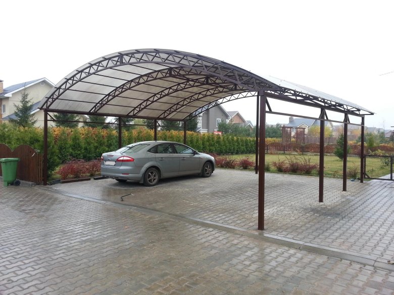 Уникумпласт поликарбонат навес