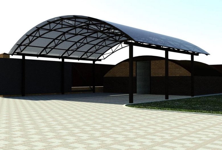 Лексан поликарбонат навес