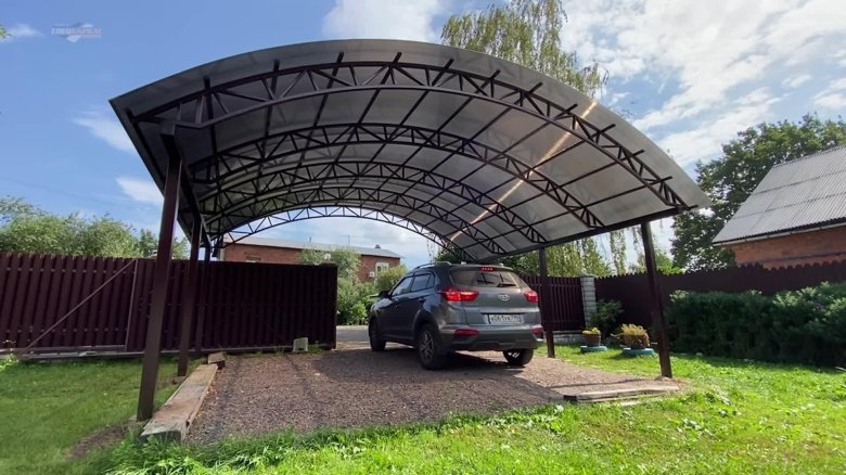 Навес из поликарбоната 6 на