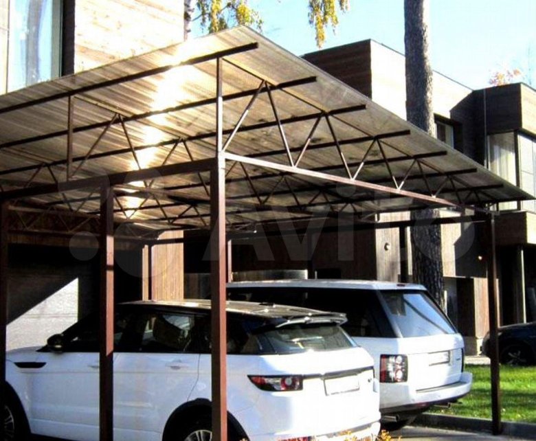 Односкатный навес 8500 6500