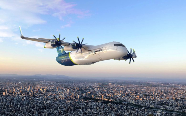 Водородный самолет airbus