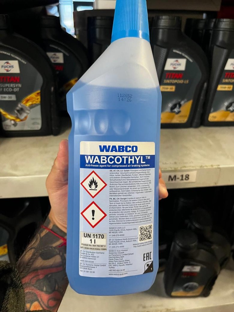 Wabco антифриз для пневмотормозов 1л