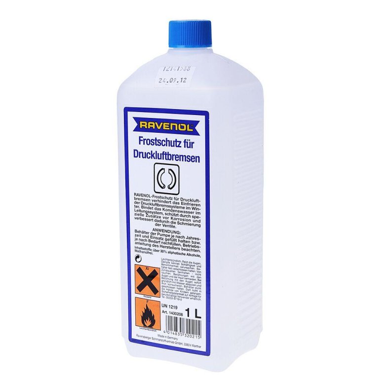 Антифриз ravenol для пневмотормозов