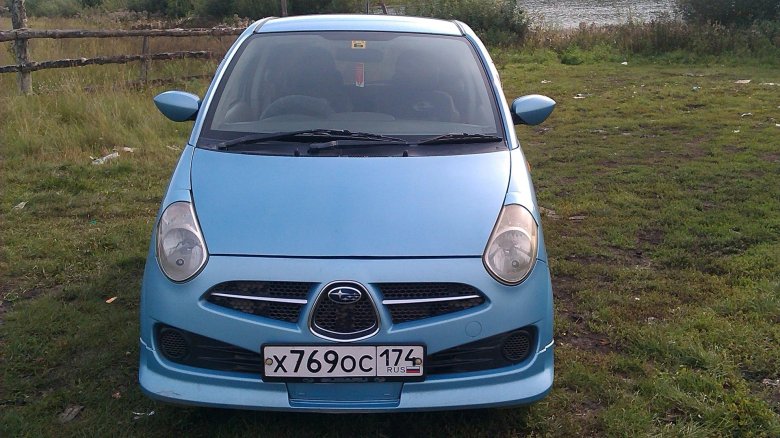 Субару r2 голубая
