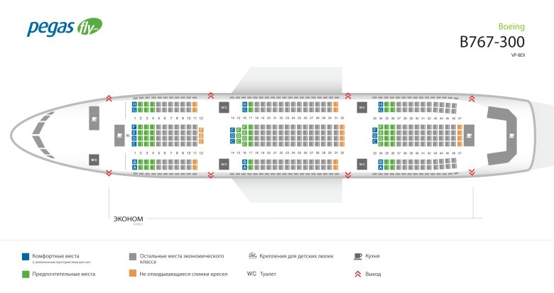Боинг 777 300 ер аэрофлот схема мест посадочных