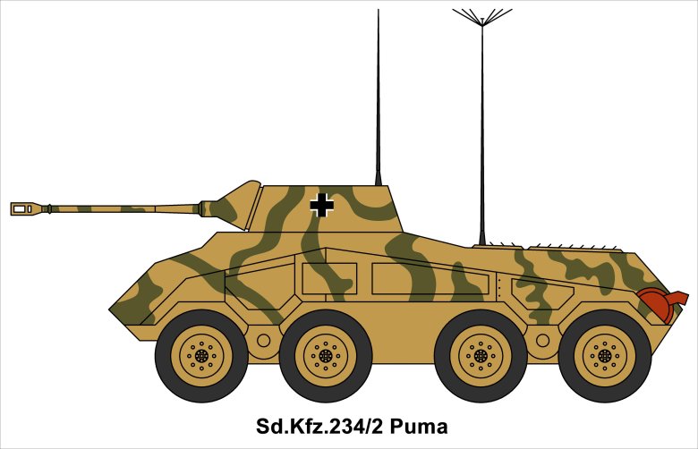 Бронеавтомобиль sd kfz 234/1