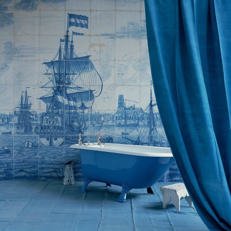 Плитка в ванную комнату корабли