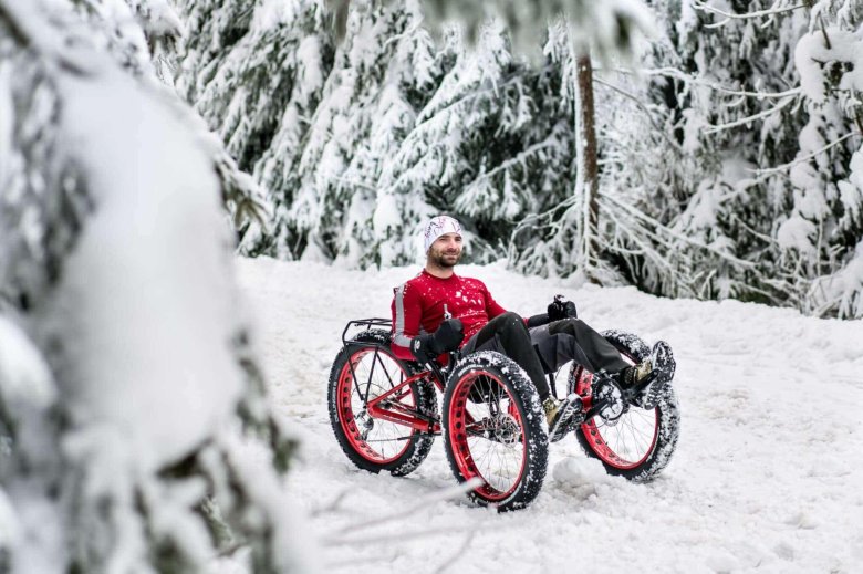 Fat 4x4 recumbent quad