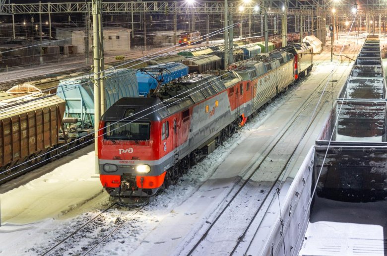 На станции поездов