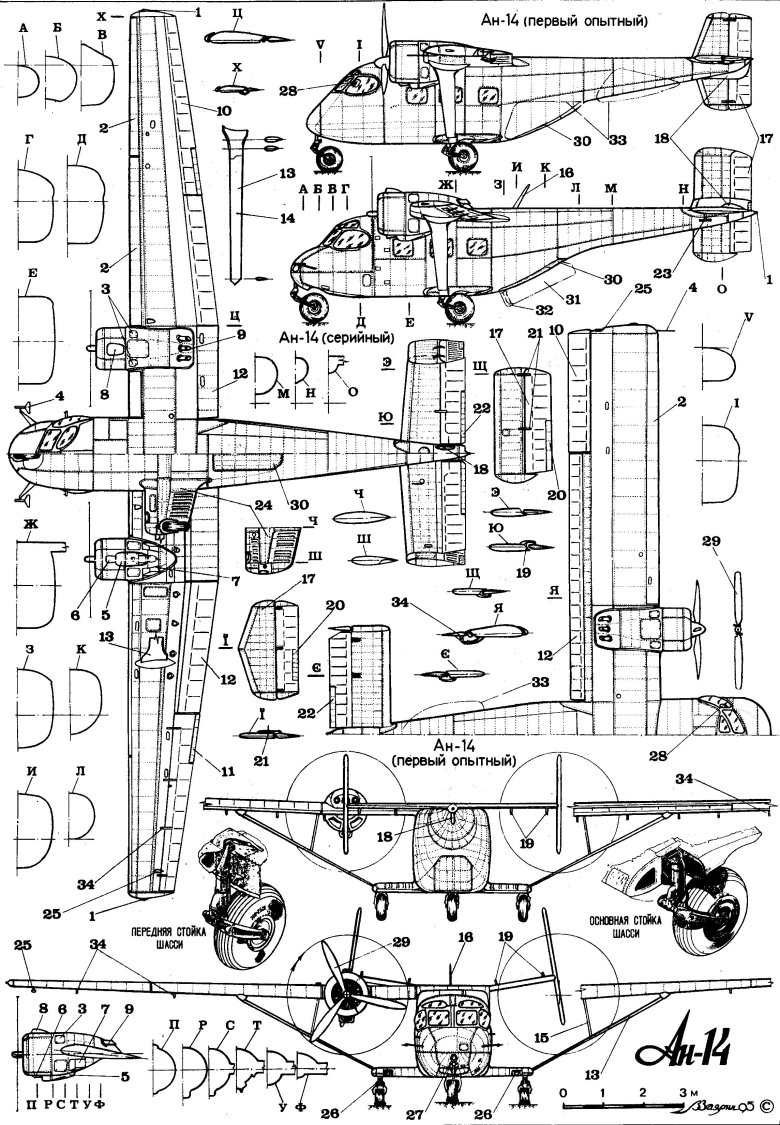 Чертежи моделей самолетов
