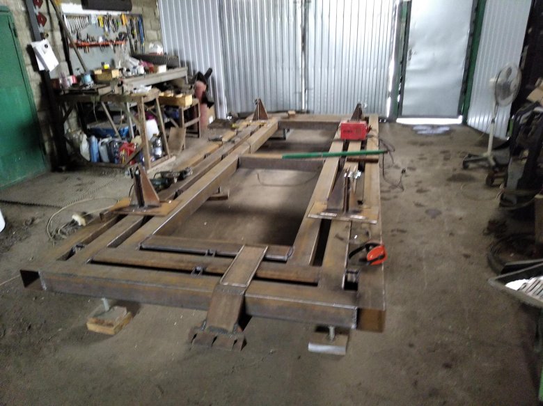 Самодельный стапель для кузовного ремонта