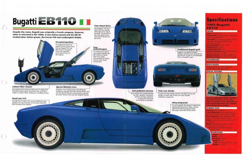 1991 bugatti eb110