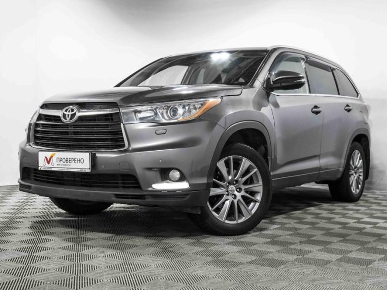 Тойота хайлендер 2014 серый