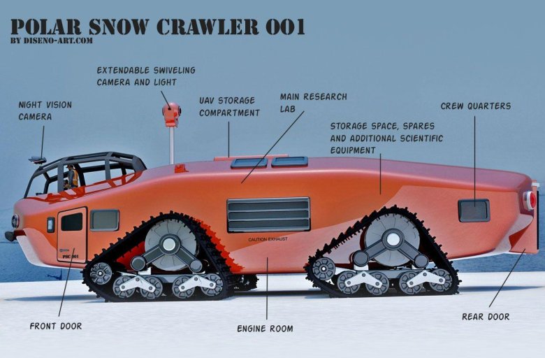 Вездеход антарктический snow cruiser