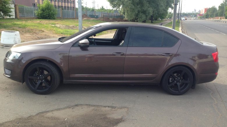 Skoda octavia a7 коричневая r18