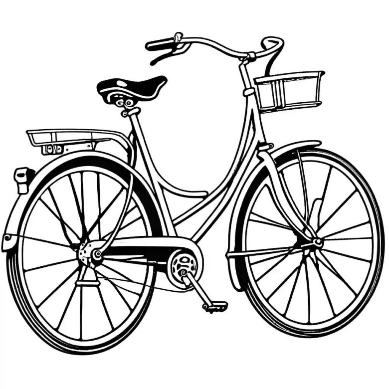 Велосипед карандашом