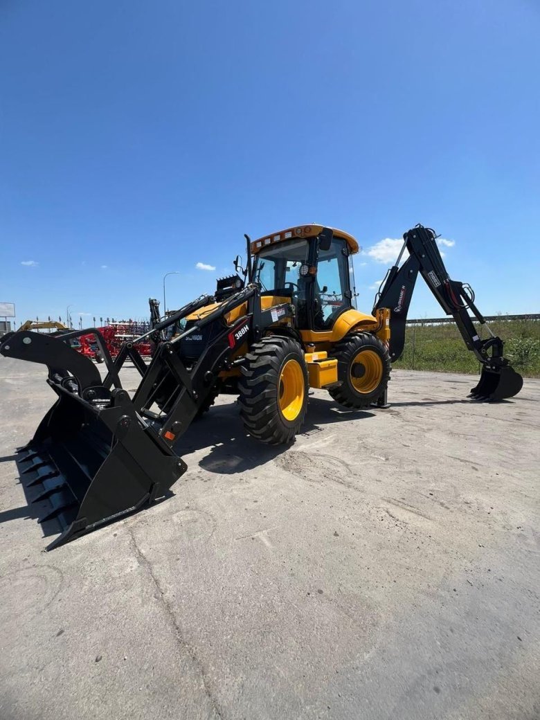 Китайский экскаватор погрузчик аналог джисиби