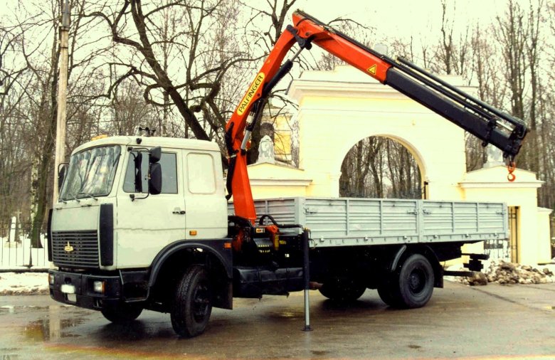 Маз 5336 бортовой манипулятор
