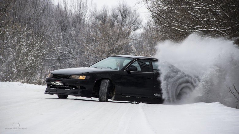 Тойота марк 2 90 дрифт зимой