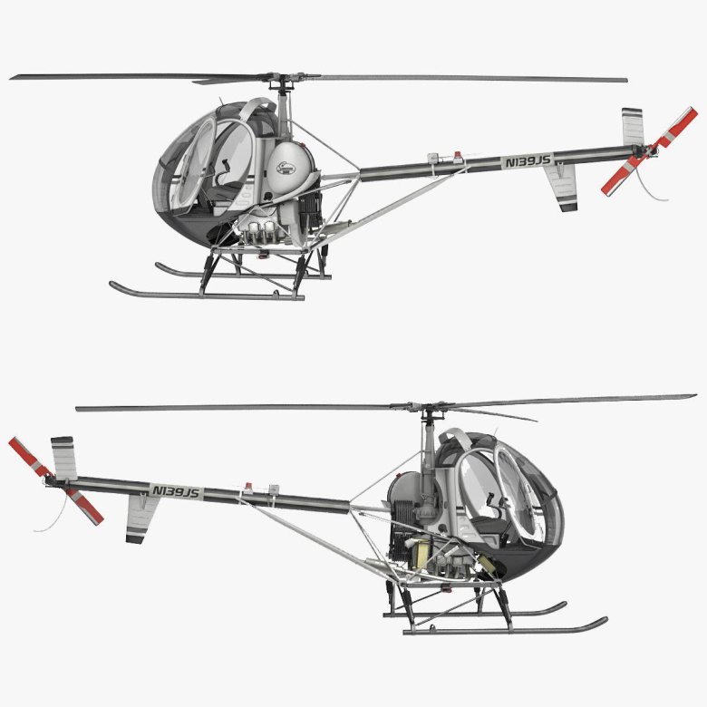 Двухместный вертолет