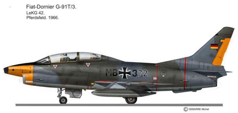 Fiat g 91 luftwaffe