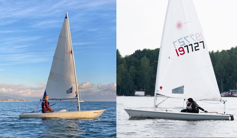 Одноместная яхта луч