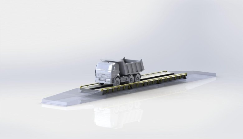 Весовая платформа для грузовых автомобилей