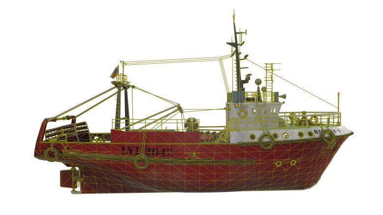 Малый рыболовный траулер