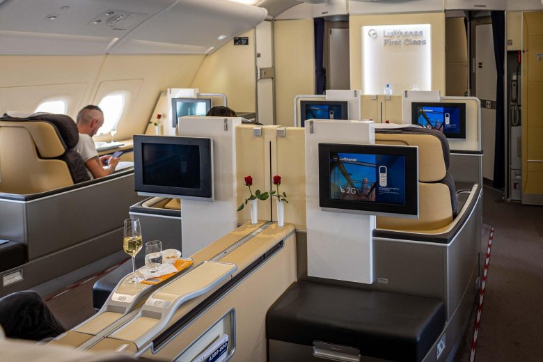 Lufthansa 747 first class
