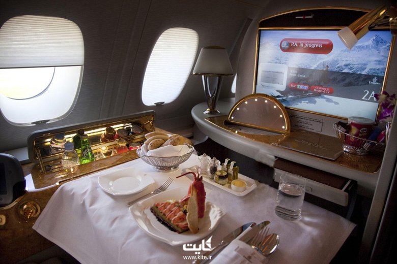 Бизнес класс в самолете эмирейтс