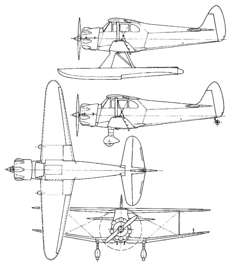Биплан и-153 чайка