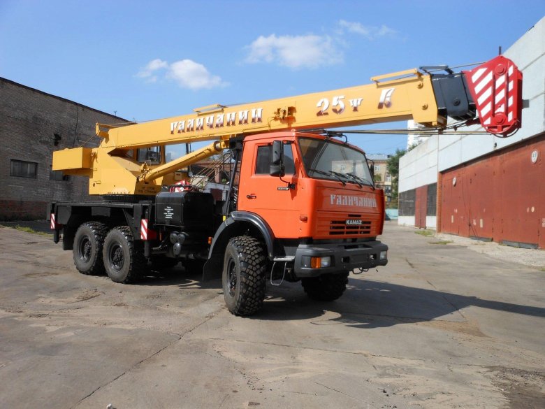 Автокран галичанин 25 тонн