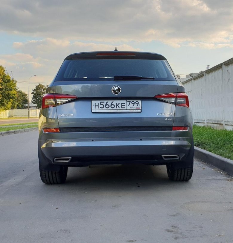 Шкода кодиак вид сзади