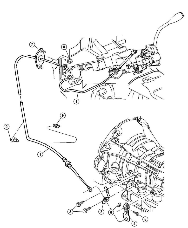 Регулировка троса акпп додж караван 2.4