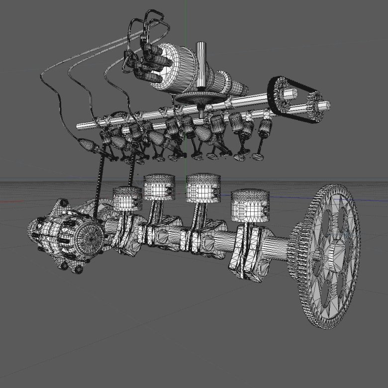 Двигатель д-240 3d модель