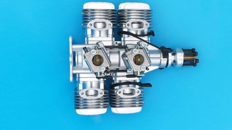 Dle 50 бензиновый авиамодельный двигатель