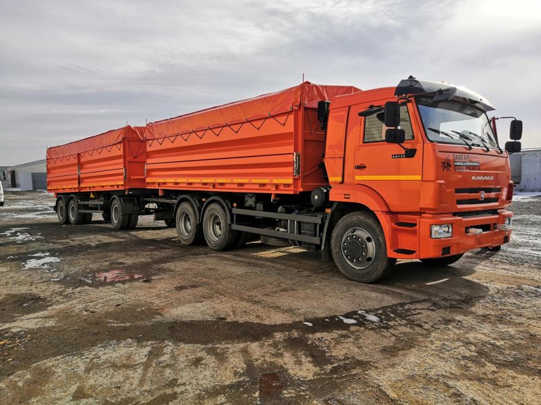 Камаз 65115 сельхозник с прицепом новый