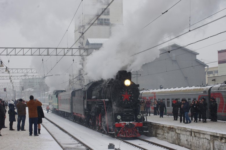 Ретро поезд старый оскол