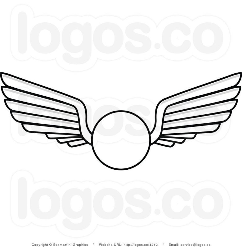 Логотип с крыльями