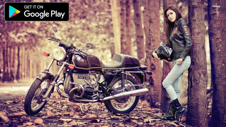 Фотосессия на мотоцикле